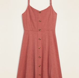 2/$30 Old Navy Button-Front Fit N Flare Dress